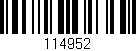 Código de barras (EAN, GTIN, SKU, ISBN): '114952'