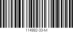 Código de barras (EAN, GTIN, SKU, ISBN): '114992-33-M'