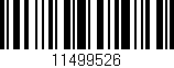 Código de barras (EAN, GTIN, SKU, ISBN): '11499526'