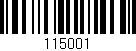 Código de barras (EAN, GTIN, SKU, ISBN): '115001'