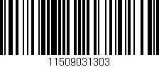Código de barras (EAN, GTIN, SKU, ISBN): '11509031303'
