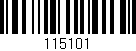 Código de barras (EAN, GTIN, SKU, ISBN): '115101'