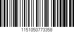 Código de barras (EAN, GTIN, SKU, ISBN): '1151050773358'