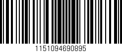 Código de barras (EAN, GTIN, SKU, ISBN): '1151094690895'