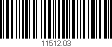 Código de barras (EAN, GTIN, SKU, ISBN): '11512.03'