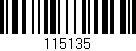 Código de barras (EAN, GTIN, SKU, ISBN): '115135'