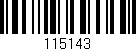 Código de barras (EAN, GTIN, SKU, ISBN): '115143'