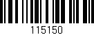 Código de barras (EAN, GTIN, SKU, ISBN): '115150'