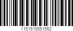 Código de barras (EAN, GTIN, SKU, ISBN): '1151515551552'