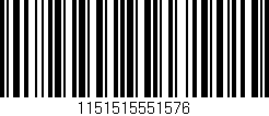 Código de barras (EAN, GTIN, SKU, ISBN): '1151515551576'