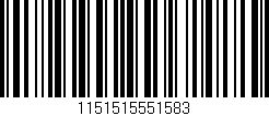 Código de barras (EAN, GTIN, SKU, ISBN): '1151515551583'