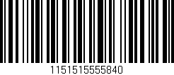 Código de barras (EAN, GTIN, SKU, ISBN): '1151515555840'