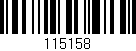 Código de barras (EAN, GTIN, SKU, ISBN): '115158'