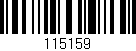 Código de barras (EAN, GTIN, SKU, ISBN): '115159'