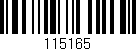 Código de barras (EAN, GTIN, SKU, ISBN): '115165'