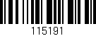 Código de barras (EAN, GTIN, SKU, ISBN): '115191'