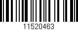 Código de barras (EAN, GTIN, SKU, ISBN): '11520463'