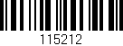 Código de barras (EAN, GTIN, SKU, ISBN): '115212'