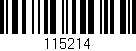 Código de barras (EAN, GTIN, SKU, ISBN): '115214'