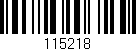 Código de barras (EAN, GTIN, SKU, ISBN): '115218'