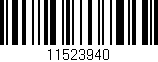 Código de barras (EAN, GTIN, SKU, ISBN): '11523940'