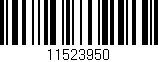 Código de barras (EAN, GTIN, SKU, ISBN): '11523950'