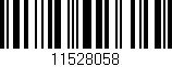 Código de barras (EAN, GTIN, SKU, ISBN): '11528058'