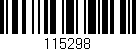 Código de barras (EAN, GTIN, SKU, ISBN): '115298'