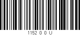 Código de barras (EAN, GTIN, SKU, ISBN): '1152_0_0_U'