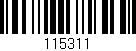 Código de barras (EAN, GTIN, SKU, ISBN): '115311'