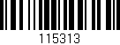 Código de barras (EAN, GTIN, SKU, ISBN): '115313'