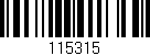 Código de barras (EAN, GTIN, SKU, ISBN): '115315'