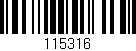 Código de barras (EAN, GTIN, SKU, ISBN): '115316'