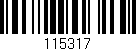 Código de barras (EAN, GTIN, SKU, ISBN): '115317'