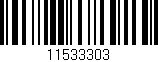 Código de barras (EAN, GTIN, SKU, ISBN): '11533303'