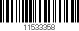 Código de barras (EAN, GTIN, SKU, ISBN): '11533358'