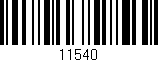 Código de barras (EAN, GTIN, SKU, ISBN): '11540'