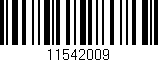 Código de barras (EAN, GTIN, SKU, ISBN): '11542009'