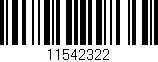 Código de barras (EAN, GTIN, SKU, ISBN): '11542322'
