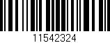 Código de barras (EAN, GTIN, SKU, ISBN): '11542324'