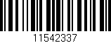 Código de barras (EAN, GTIN, SKU, ISBN): '11542337'