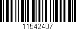 Código de barras (EAN, GTIN, SKU, ISBN): '11542407'