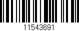 Código de barras (EAN, GTIN, SKU, ISBN): '11543691'