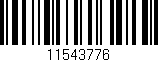 Código de barras (EAN, GTIN, SKU, ISBN): '11543776'