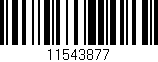 Código de barras (EAN, GTIN, SKU, ISBN): '11543877'