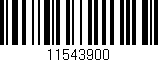 Código de barras (EAN, GTIN, SKU, ISBN): '11543900'
