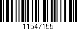 Código de barras (EAN, GTIN, SKU, ISBN): '11547155'