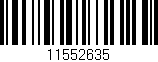 Código de barras (EAN, GTIN, SKU, ISBN): '11552635'