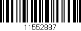 Código de barras (EAN, GTIN, SKU, ISBN): '11552887'