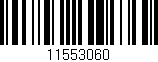 Código de barras (EAN, GTIN, SKU, ISBN): '11553060'